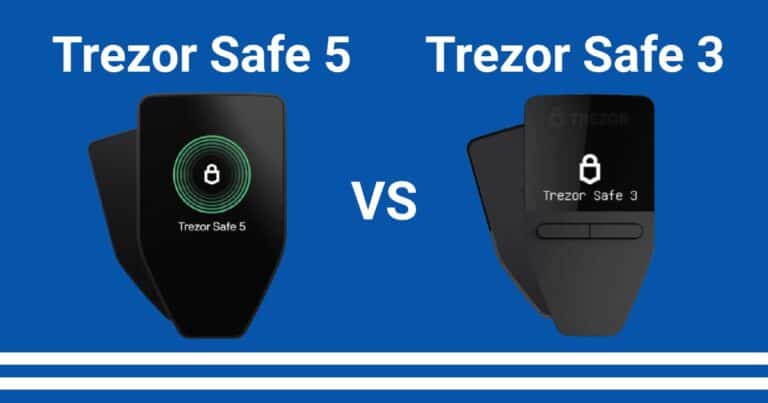Trezor Safe 5 VS Trezor Safe 3 hardware wallet